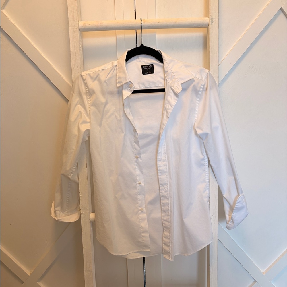 Jcrew Crewcuts White Button-Down Shirt